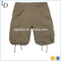 Slim-Fit algodão-Ripstop Shorts de carga por atacado mens 3/4 shorts estilo